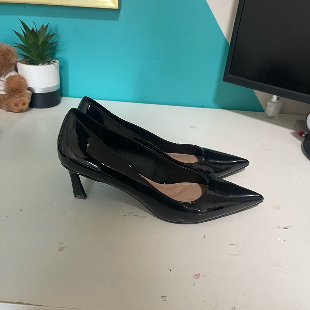 Black Patent Leather Heels